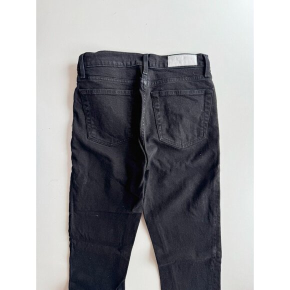 REDONE 90's Black High Rise Skinny Leg Ankle Jeans, Size 28 - Picture 9 of 16